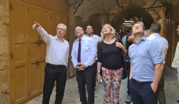 د.مصطفى البرغوثي يستقبل مارتن شولتز و ير...