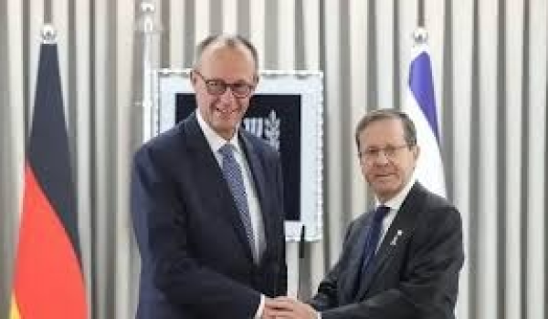 الرئيس الإسرائيلي للمستشار الألماني: نحن...