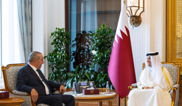 الشيخ يبحث مع رئيس الوزراء القطري الشيخ ...