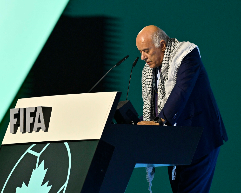 الرجوب أمام كونغرس الفيفا: لم نطلب سوى تطبيق القوانين وملفنا الآن أمام محكمة التحكيم الرياضي