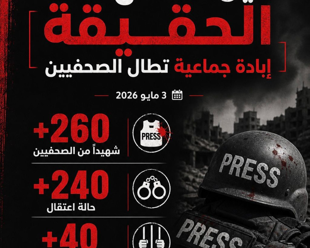 مؤسسات الأسرى في اليوم العالمي لحرية الصحافة: جريمة إبادة جماعية تطال الصحفيين قتلا واعتقالا وإخفاءً قسريا