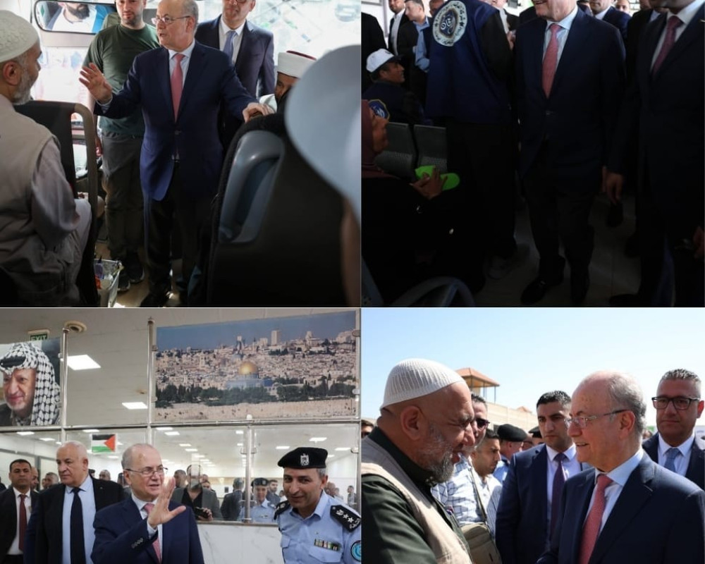 رئيس الوزراء يتفقد أوضاع الحجاج في مدينة الحجاج بأريحا قُبيل مغادرتهم لأداء فريضة الحج