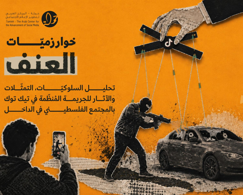 بحث جديد لمركز حملة يرصد دور خوارزميات تيك توك في إعادة إنتاج ثقافة الجريمة المنظمة في المجتمع الفلسطيني في الداخل