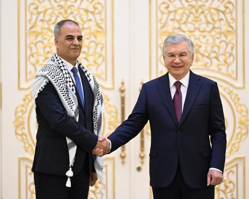 السفير البطريخي يقدم أوراق اعتماده سفيراً لدولة فلسطين لدى أوزبكستان