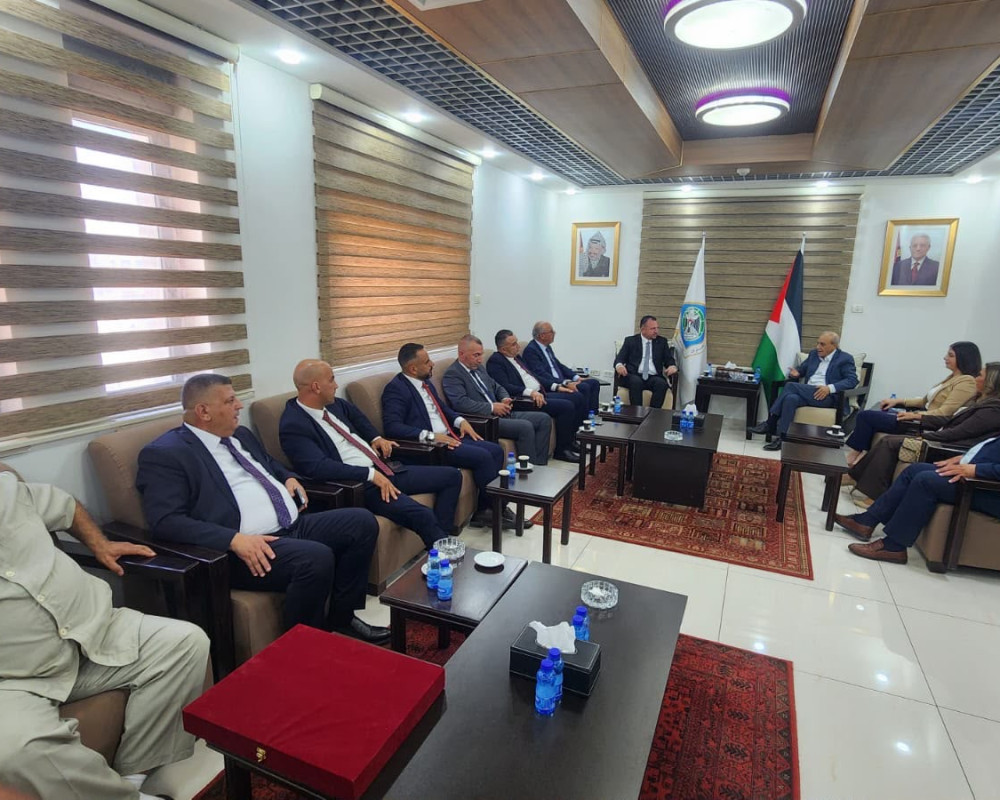 خلال لقائه وفد بلدية بيت لحم : الوزير فرج يشدد على اهمية تعزيز صمود بيت لحم