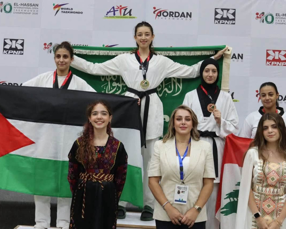 فضيتان وبرونزية لفلسطين في ثاني أيام بطولة الحسن الدولية للتايكواندو