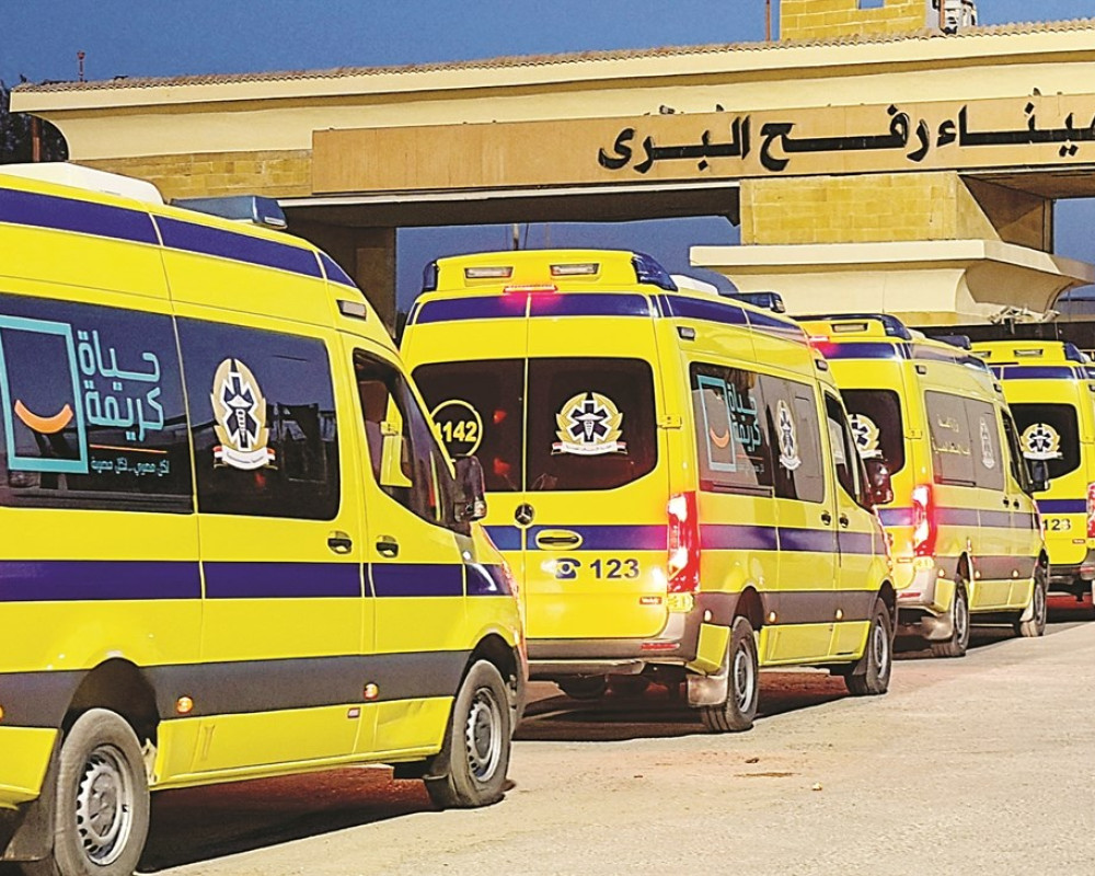 إجلاء طبي عبر معبر رفح شمل 71 شخصا