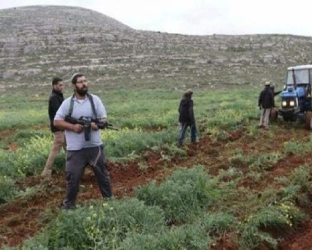 مستعمرون يخلعون ويسرقون بوابات أراض زراعية جنوب شرق بيت لحم