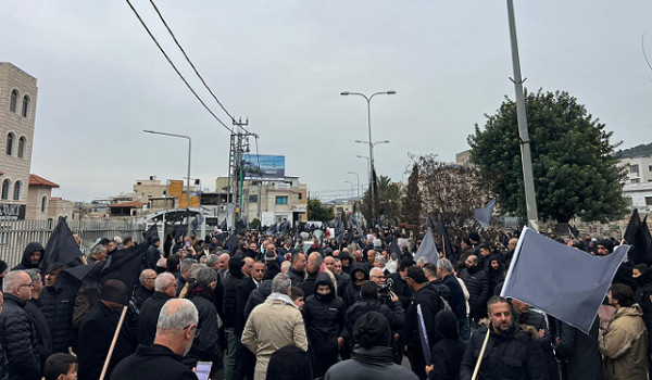 انطلاق مظاهرة قطرية حاشدة في سخنين ضد ال...