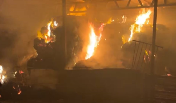 مستوطنون يحرقون خياما في منطقة الميتة با...