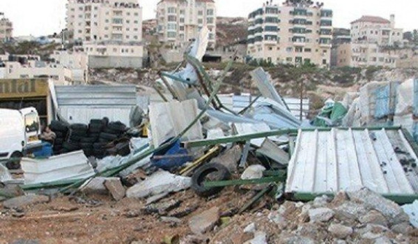 الاحتلال يهدم منشآت زراعية شرقي القدس...