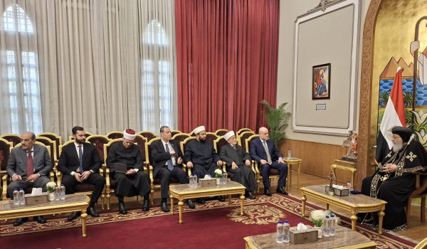 وفد من القيادات الدينية الفلسطينية يبحث ...