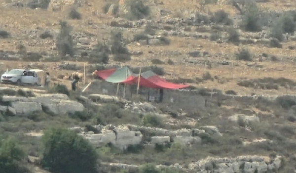 مستعمرون يسيجون أراضي خاصة في قرية الجان...