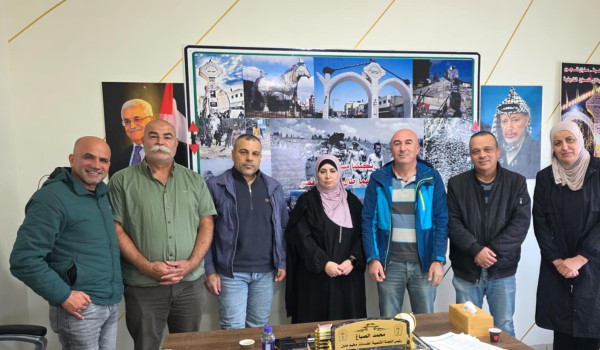 وفد رسمي يزور اللجنة الشعبية لمخيم جنين ...