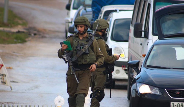 حاجز عسكري عند مدخل يبرود شرق رام الله...