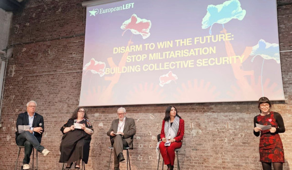 السفيرة جادو تشارك بمؤتمر اليسار الاوروب...