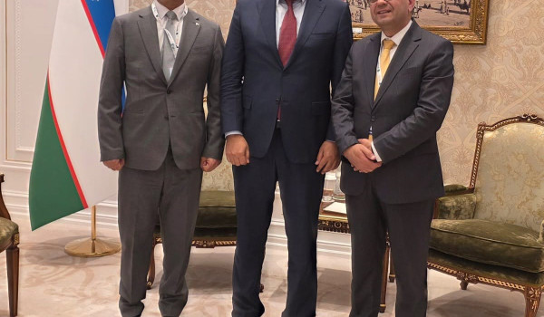 سمحان يبحث في أوزبكستان تعزيز التعاون ال...