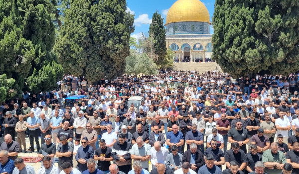65 ألفا يؤدون صلاة الجمعة في المسجد الأق...