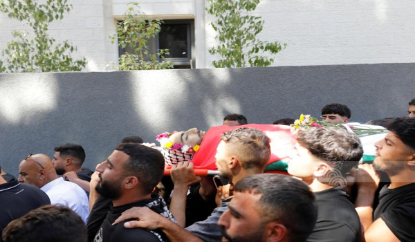 تشييع جثمان الشهيد الفتى فادي النعسان في...