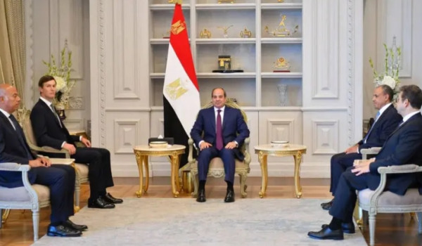 السيسي يبحث مع كوشنر تنفيذ اتفاق غزة واس...