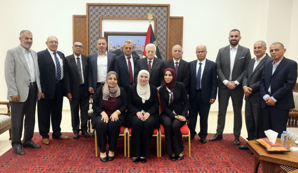الرئيس يستقبل رئيس المجلس البلدي في طولك...