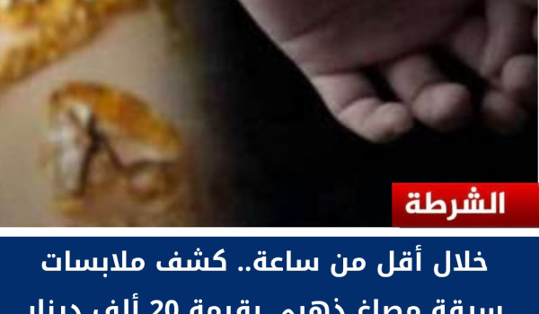 الشرطة تكشف ملابسات سرقة مصاغ ذهبي من من...