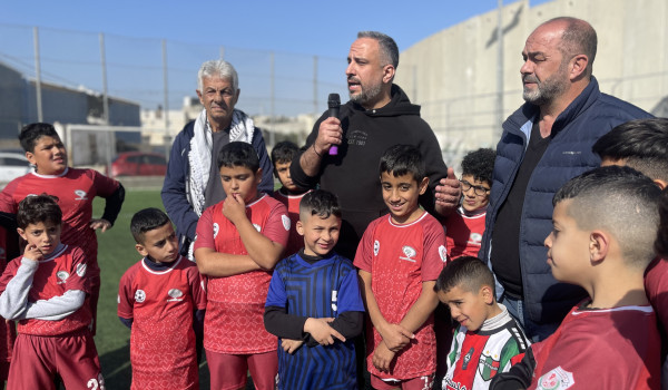 À Bethléem, un terrain de football du ca...